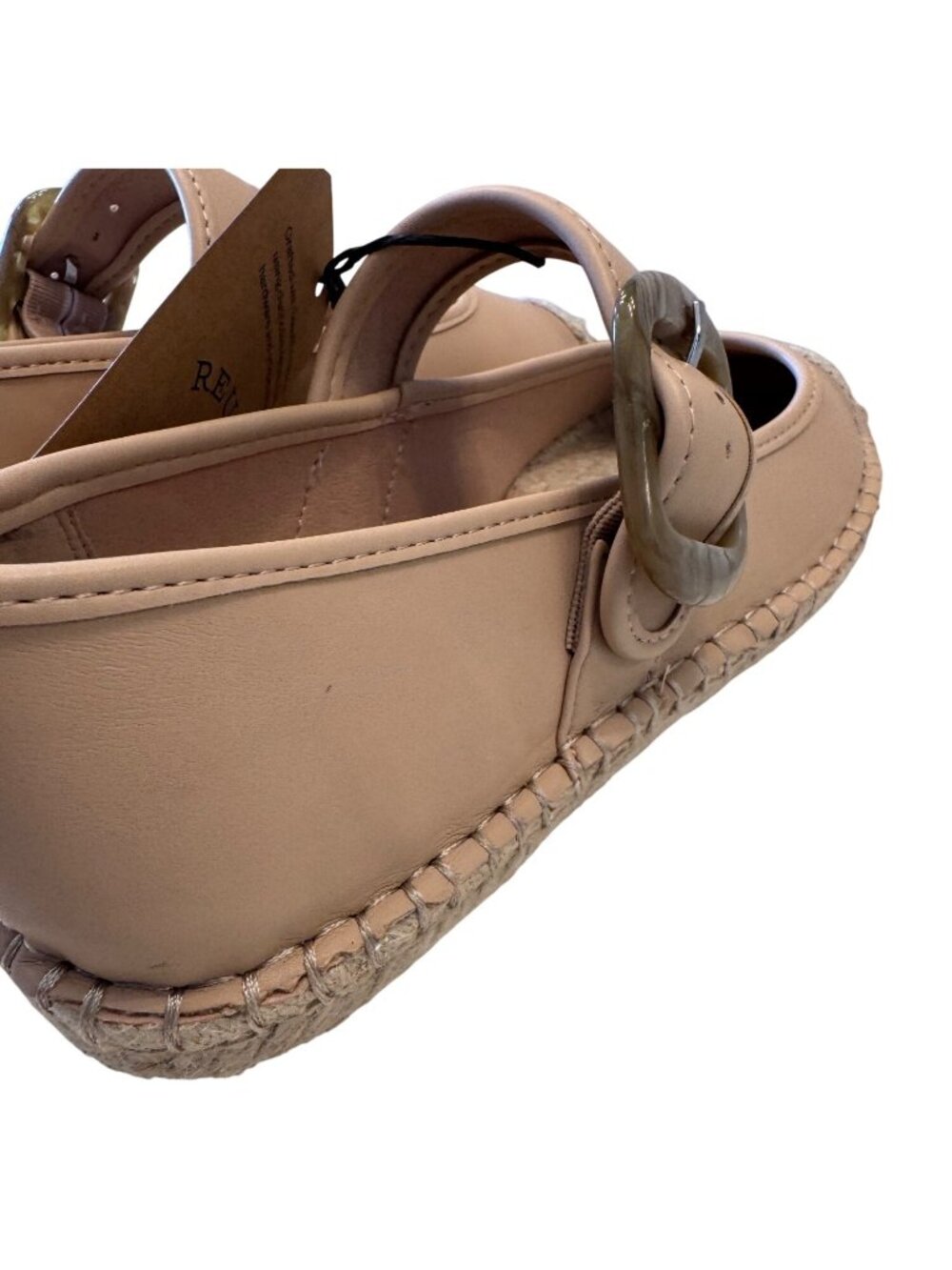 Frye & Co Jantani 9.5 Mary Jane Flat Shoes NWB Nude Beige - Picture 8 of 10